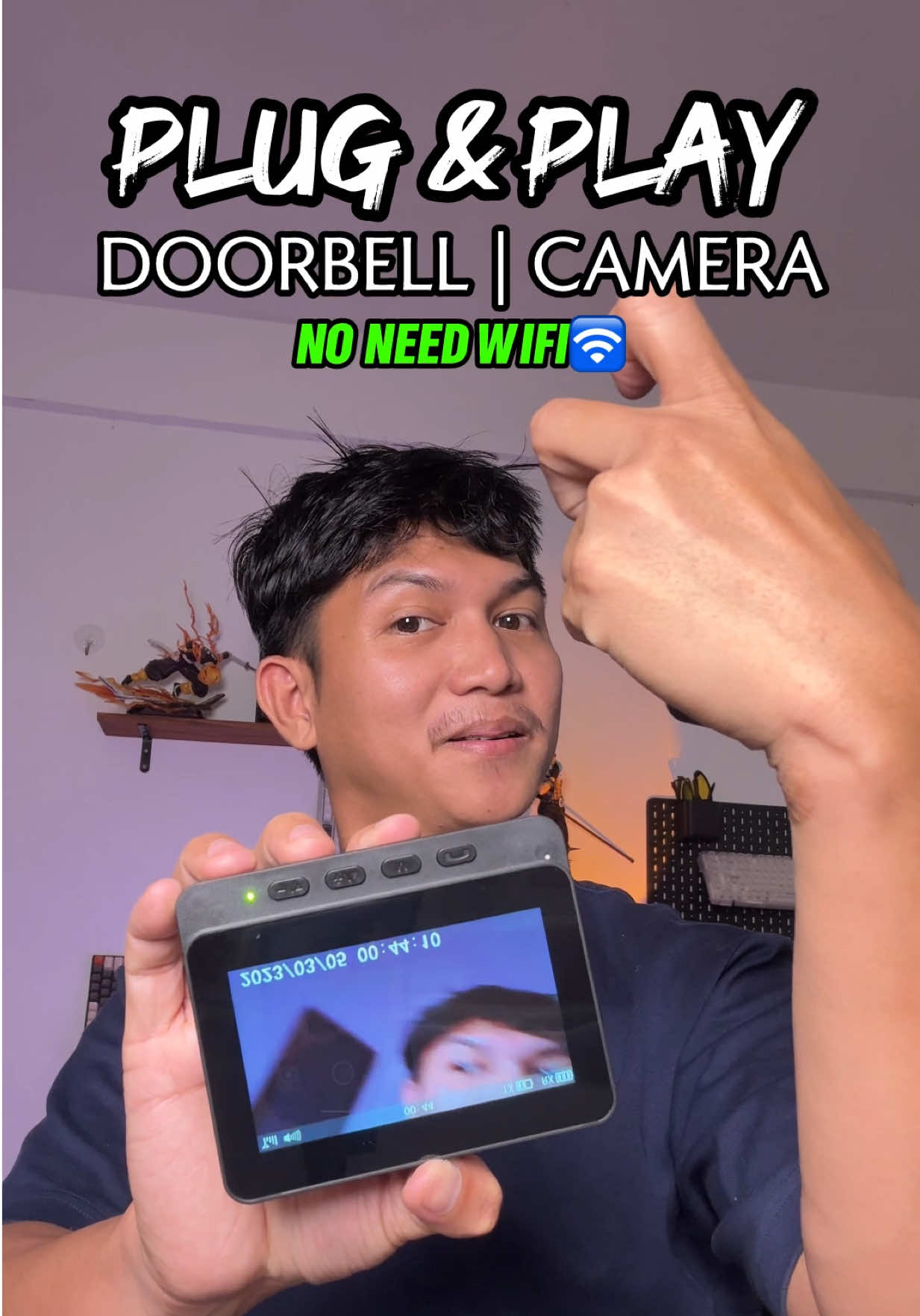 Ang galing ng DOORBELL may CAMERA na kahit wala namang WIFI No Need Apps na PLUG & PLAY #PGST #DoorbellCamera #Twoway #1080P #infraredDoorbell #fyp 