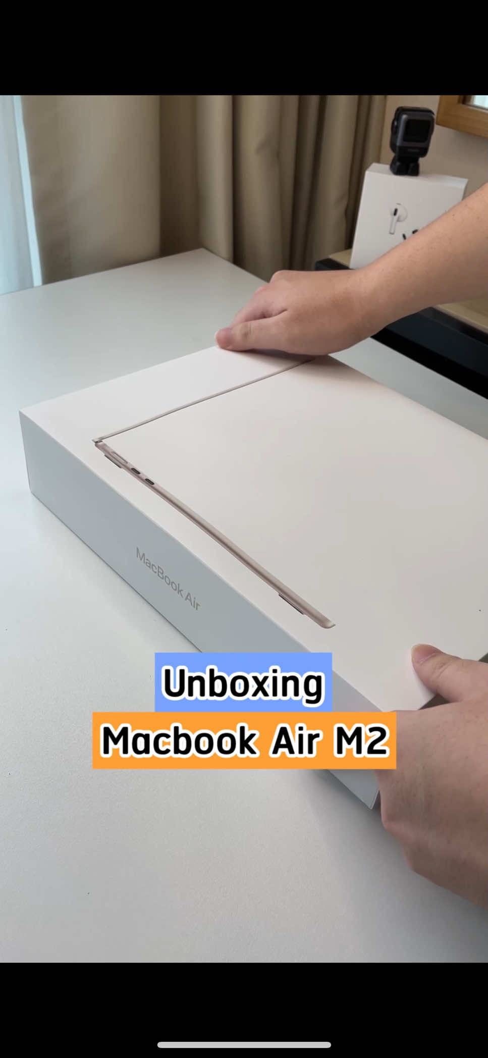 ASMR unbox Macbook Air M2 #itview #apple #macbook #macbookairm2 #แกะกล่อง #asmr #unboxing 