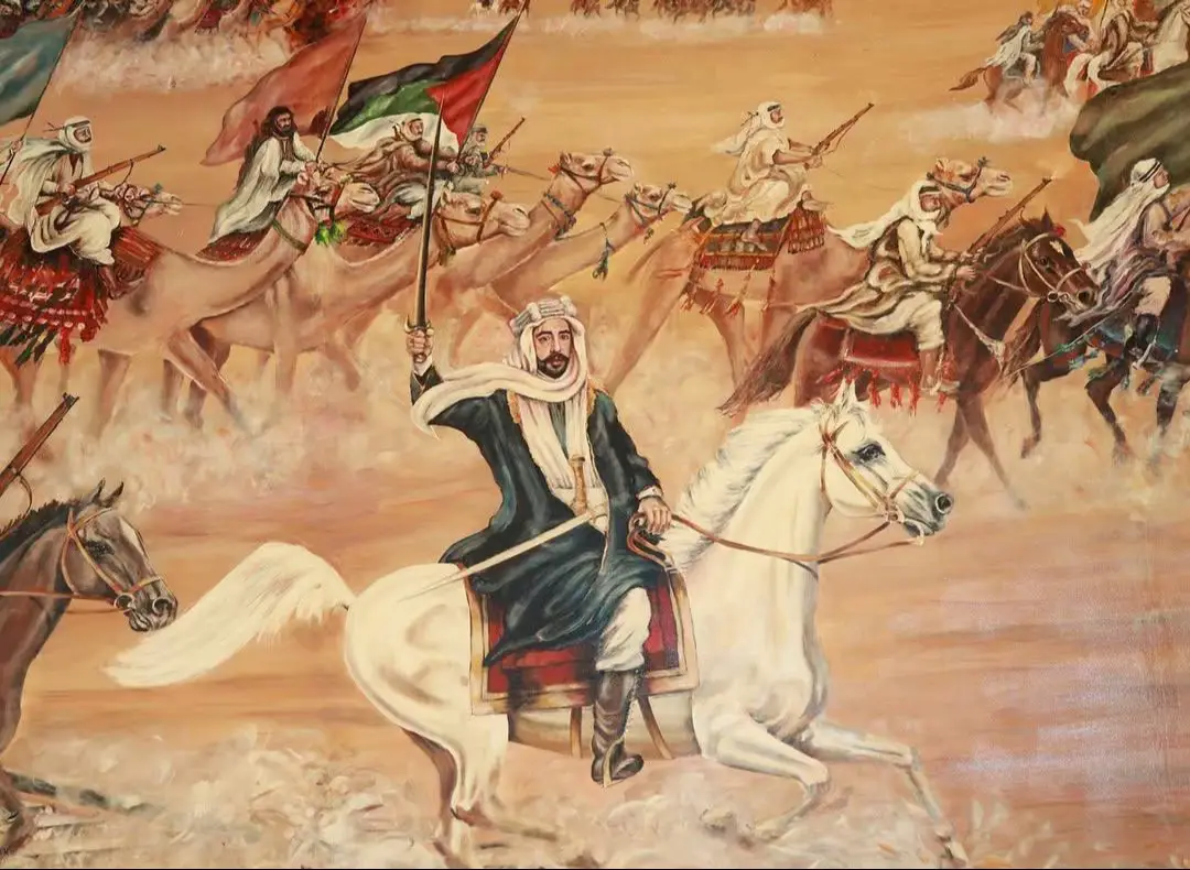 الثورة العربية الكبرى -بقيادة الشريف الحسين بن علي ضد التمدد العثماني الغابر لوحات تجسد المعركه التاريخية التي انتصر بها العرب#الشريف #الثورة_العربية_الكبرى #الحجاز #الشعب_الصيني_ماله_حل😂😂 
