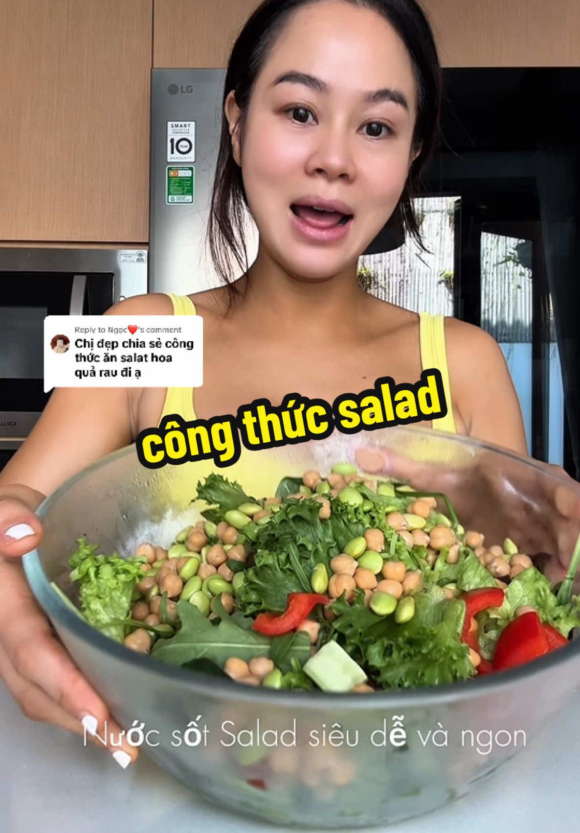 Replying to @Ngọc❤️ công thức nước sốt mà ăn món Salad nào cũng được nè #jessdiem #healthywithjess 