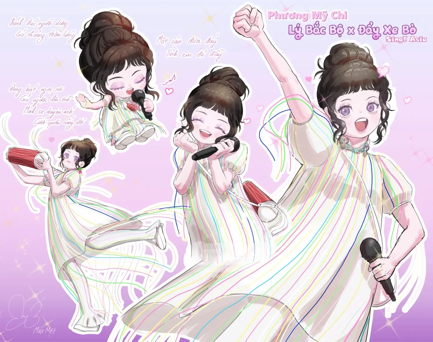 Mê Chi bài này quá rồi nên phải fanart nhanh nhanh🥰🥰 #phuongmychi #singasia #fanart #vẽ #tranh #PMC #fypシ゚ #xh #colorsketch #digitalart #fyp 