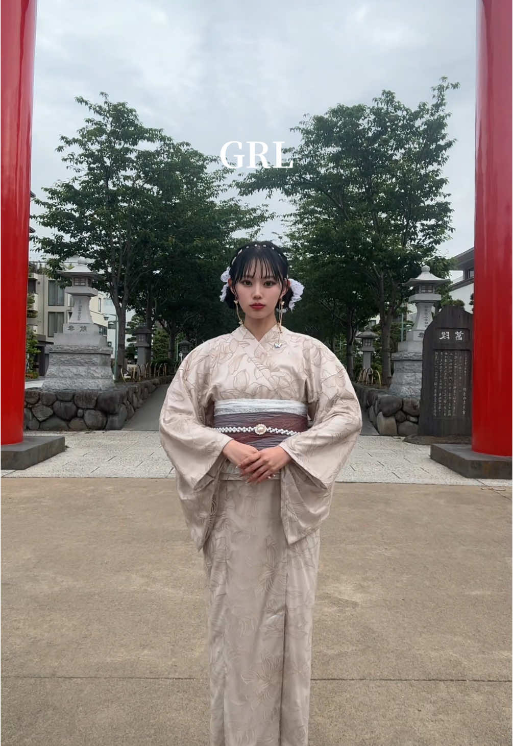 浴衣可愛すぎるけど彼氏いなくて今これ。#pr #grl #浴衣 #グレイル @GRL_official 