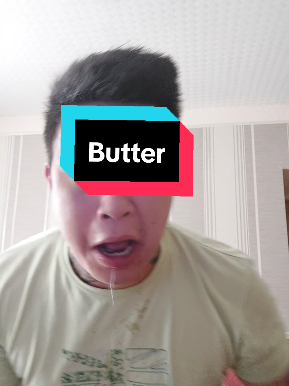 Downing 3 pints of butter #fyp #challenge #sick #butter 