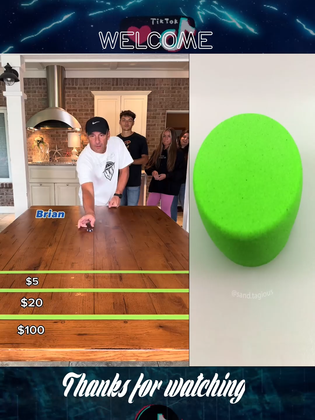 Family money slide!! Who are you rooting for  #familygamenight #FamilyFun #moneygames #moneyslide