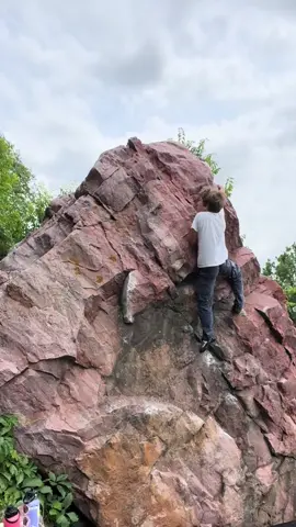 First outdoor boulder send! Blue Mounds State Park in MN - Succulent Pricks V1. Outdoor bouldering is really, really hard but it is the most fun thing EVER! #climbingkids #bouldering #rockclimbing #nature #bluemoundsstatepark #CapCut 