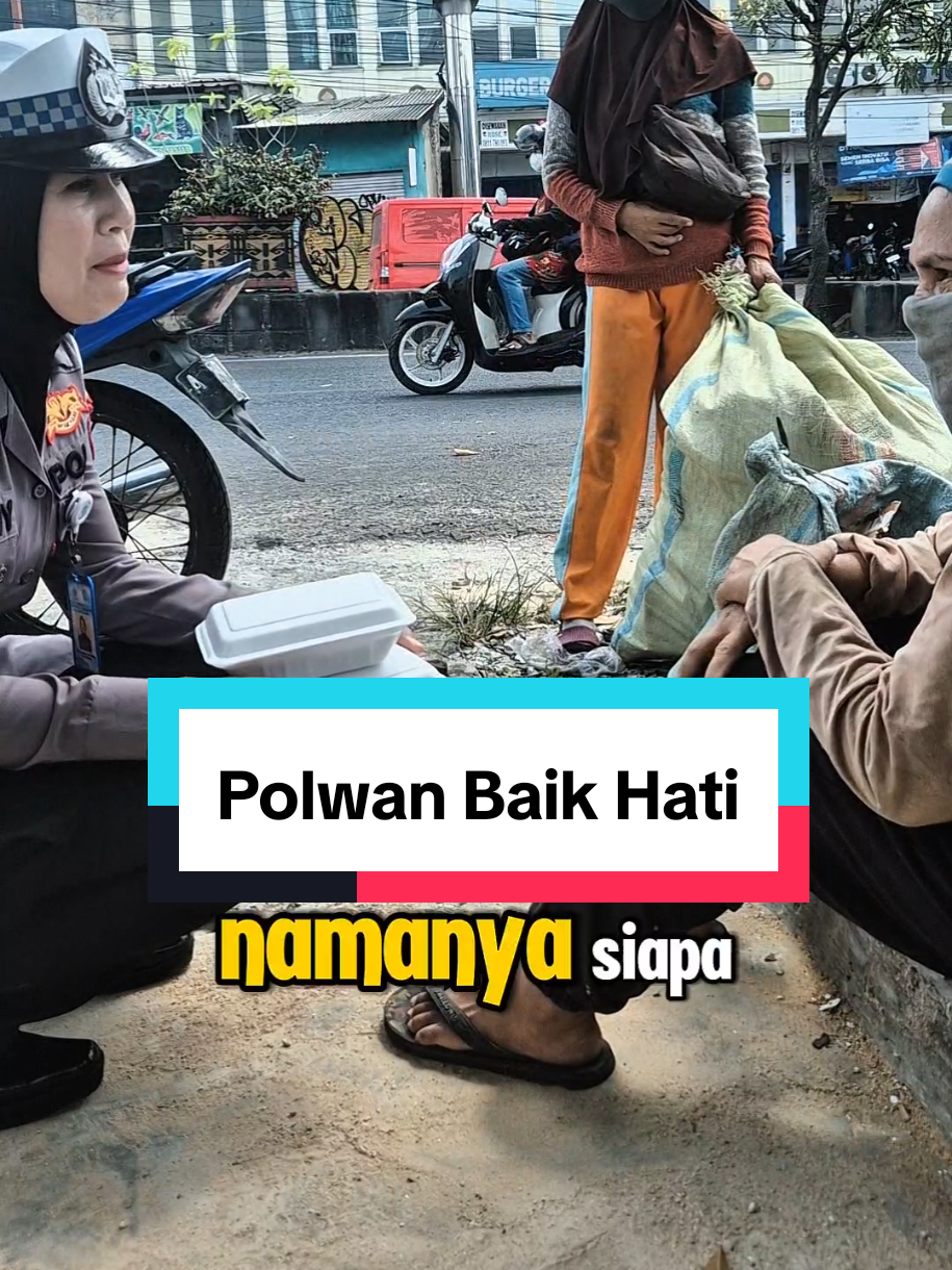 Kebaikan hati dari Polwan cantik Satlantas Polresta Bandar Lampung Brigpol Hanny #bandarlampung #lampung #polwan #polisi #fyp 