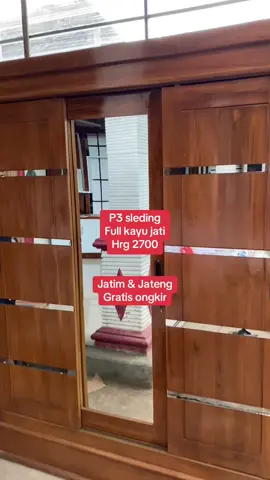Wa 085540228702. Pembayaran cod#lemarimurah #lemarisleding #kayujati #finishingmelamin #sasafurnitur Karanganyar#fyp 