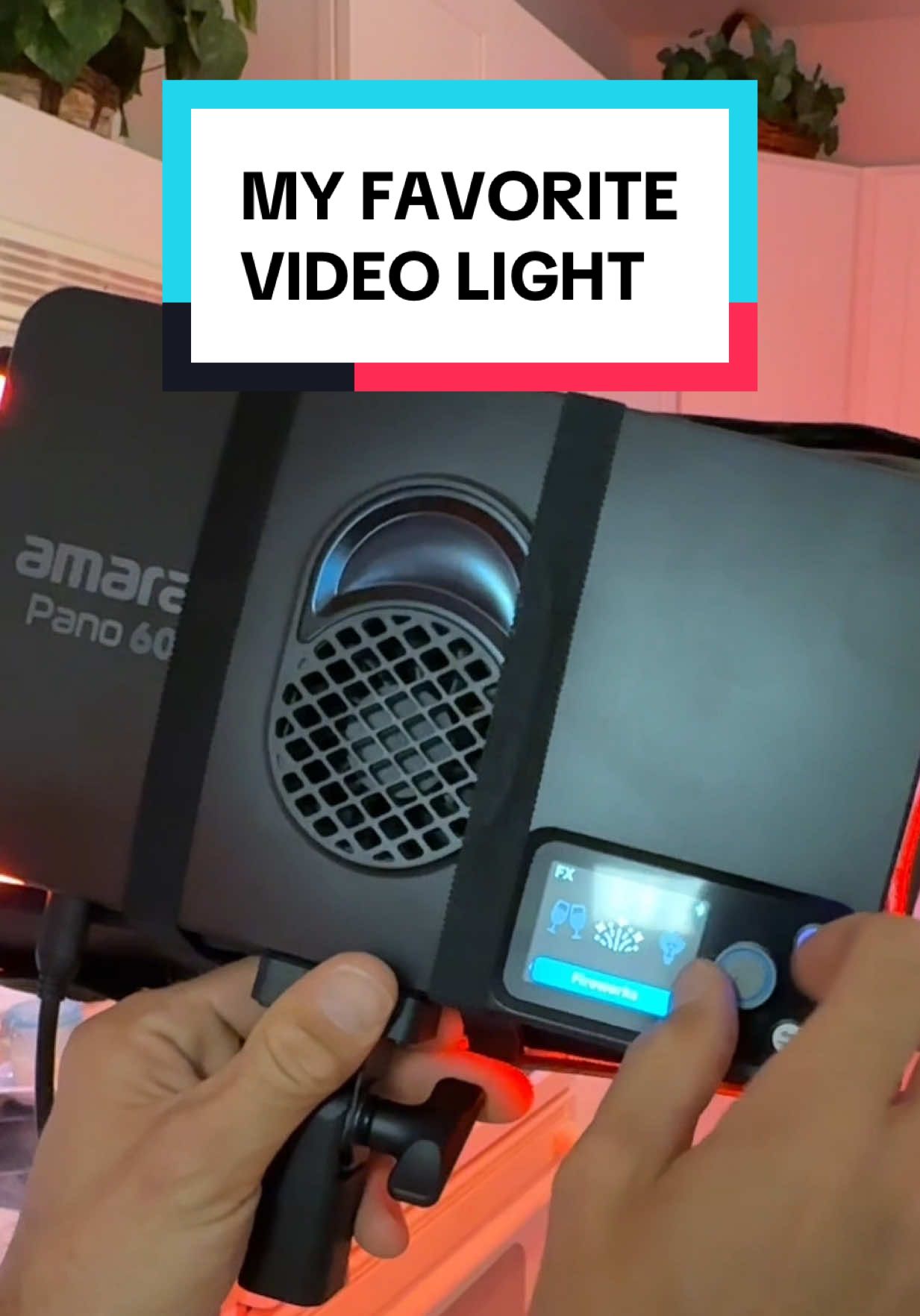 MY FAVORITE PRO VIDEO LIGHT!!! 🤓🤓🤓 #amaran #amaranpano60c #pano60c #contentcreatorgear #lightinggear #tiktokmademebuyit 