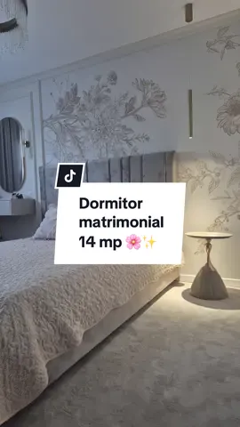 💌 Un nou proiect implementat: dormitor matrimonial 14 mp. Cum vi se pare?🥰 Poze primite de la client 🫶🏻 IG: afflux.design #interiordesign#interiordesigner#amenajariinterioare#amenajari#dormitor#masterbedroomdecor#bedroomdesign#roommakeover#beforeandafterhome#tiktokromania#designerdeinterior