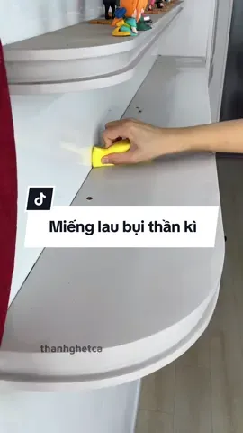 Miếng lau bụi #dampduster #scrubdaddy  