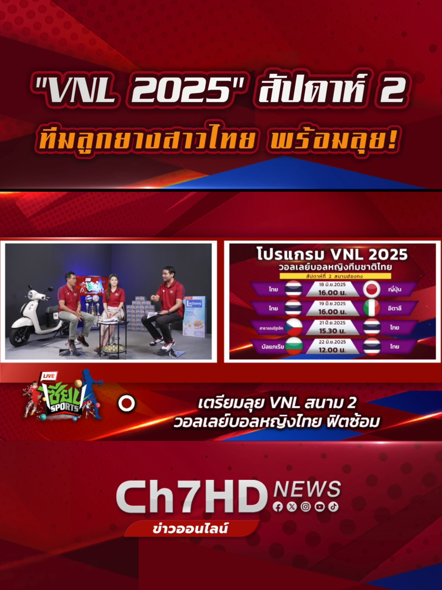 HIGHLIGHT #เซียนSports : อัปเดต ! ทีมลูกยางสาวไทย ออกเดินทาง ลุย #VNL2025 สัปดาห์ 2  #วอลเลย์บอลหญิง#วอลเลย์บอลหญิงทีมชาติไทย #Ch7HDNews #ข่าวออนไลน์7HD