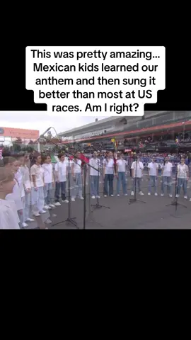 They did this both days. #nascar #nascartiktok #nascarcupseries #nationalanthem #mexico #mexicocity #raceday #racecar #carrace #racing #motorsports #fyp #foryoupagе #fyp 