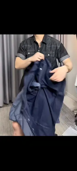 áo sơ mi Denim nam #aosomidenim #aobo #aosominam #thoitrang #xuhuongthoitrangtiktok 