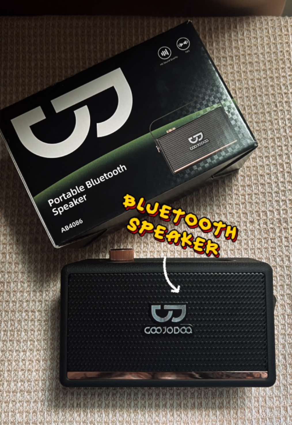 Size je comel , bunyi tak comel langsung 🤣 Sekali on, jiran sebelah pun goyang kaki 🎶  #goojodoq #goojodoqmalaysia #speaker #speakerbluetooth #bluetoothspeaker #speakermurah 