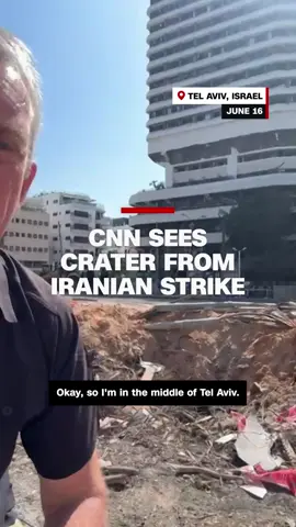 Emergency teams in Tel Aviv, Israel, have been responding to the damage caused by Iran’s latest ballistic missile strike on the city. CNN’s Nic Robertson reports from a large crater in the center where nearby residents have been forced to evacuate their homes. #cnn #news