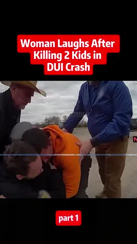 Woman Laughs After Killing 2 Kids in DUI Crash #policeofficer #cops #police #policeoftiktok #copsoftiktok 