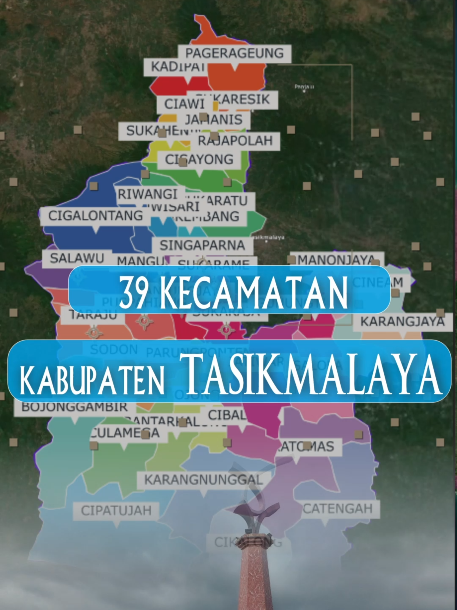warga tasikmlaya absennnn,, kabupaten tasikmalaya provinsi jawa barat terdiri dari 39 kecamatan, mulai dari kecamatan Kadipaten, Pagerageung, Sukaresik, Ciawi, Sukahening, Jamanis, Rajapolah, Cisayong, Sukaratu, Padakembang, Leuwisari, Sariwangi, Cigalontang, Salawu, Mangunreja, Singaparna, Sukarame, Sukaraja, Tanjungjaya, Puspahiang, Taraju, Sodonghilir, Parungponteng, Bojongasih, Bantarkalong, Culamega, Bojonggambir, Cipatujah, Karangnunggal, Cikalong, Pancatengah, Cikatomas, Cibalong, Jatiwaras, Salopa, Gunung Tanjung, Manonjaya, Cineam, Karang Jaya. #tasikmalaya #tasikmalaya_jawabarat #tasikmalayahitz