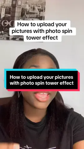 How to upload your pictures with photo spin tower effect #creatortips #tiktoktutorials #tiktoktips #newontiktok #queenoftiktok 