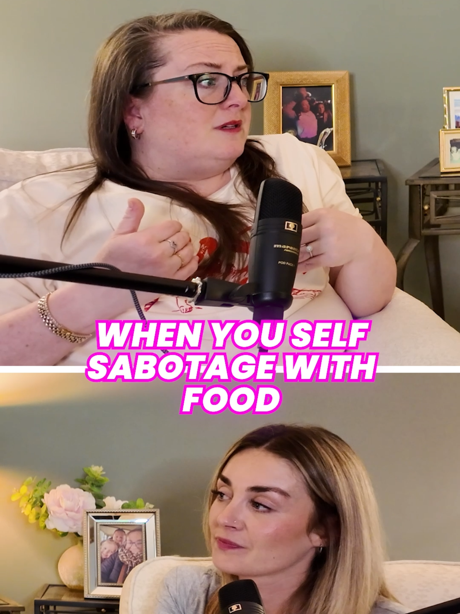 You know you shouldn’t. But you do... When you’re physically consuming your emotions, knowing you’re self-sabotaging, but unable to stop. 😢 #wgtmpodcast #realtalk #podcasts #relatable #bingeeaiting #secreteater #foodcontrol #foodanxiety #selfsabotage