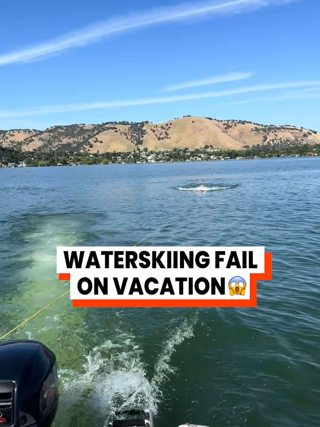 Wouldn't this hurt!!? 😱 @state_livin99  #vacation #watersport #waterskifail #waterskiing #HolidayTreats #travel