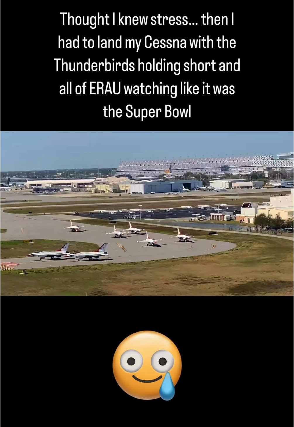More stressful than a checkride? Maybe.  #fyp #pilot #thunderbirds #erau @Thunderbirds @Embry-Riddle Engage 