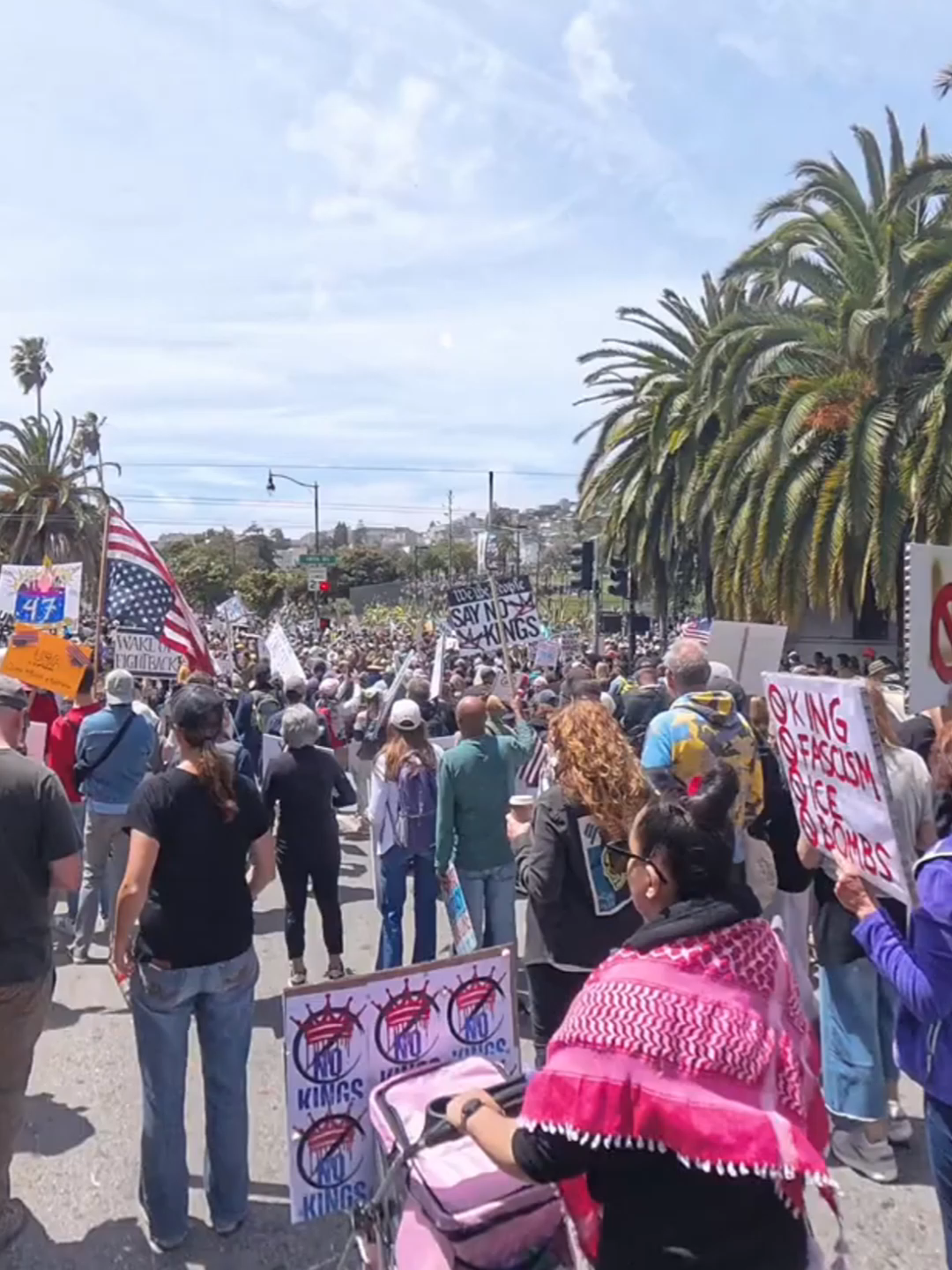 ‘No Kings’ Protest San Francisco _ 2025 Full Walkthrough  Part-1#NoKing #king #donaldtrump #trump