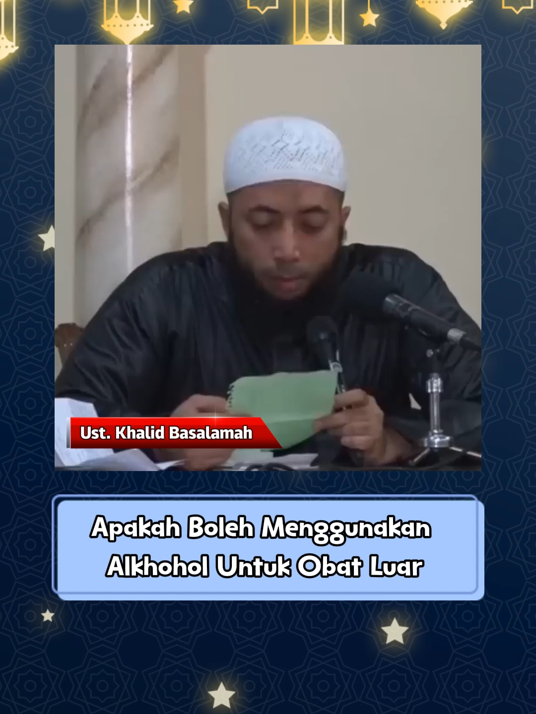 Apakah Boleh Menggunakan Alkhohol Untuk Obat Luar #khalidbasalamah #kemurnianislam #kemurnianagamaislam