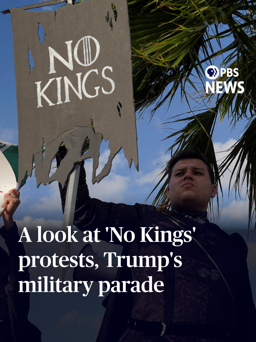 A look at 'No Kings' protest and Trump's military parade As a military parade celebrated the U.S. Army's 250th birthday Saturday in Washington, D.C., millions of protesters across the country flocked to 'No Kings' protests against the Trump administration . In his speech at the military parade, President Donald Trump praised the army and administered an oath of office to soldiers reenlisting. The event also fell on Trump's 79th birthday. #nokingsday #nokings #nokingsprotest #militaryparade #trumpparade #trumpmilitaryparade #pbsnewshour #news #trumpbirthday