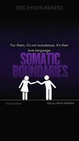 Do people who feel uncomfortable being touched reject connection? Lets learn about somatic boundaries. #relatable #mentahealth #psychology #HealingJourney #emotions #echomind #selfawareness #MentalHealth #TikTokLearningCampaign 