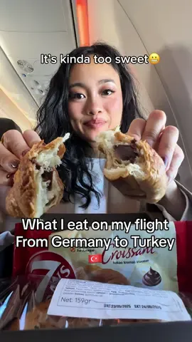 Everything I ate in my flight from #Germany to #Turkey 🇹🇷  #airplane #flight #whatiate #airplanefood #planefood #Foodie #mukbang #gotürkiye #goturkey #travelling #travelgram #sunexpress #flights 