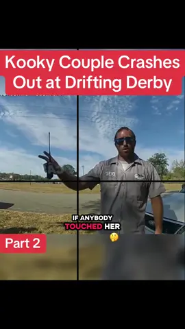 Kooky Couple Crashes Out at Drifting Derby #cops #police #copsusa🚔🇺🇸 #policeofficer #foryou 