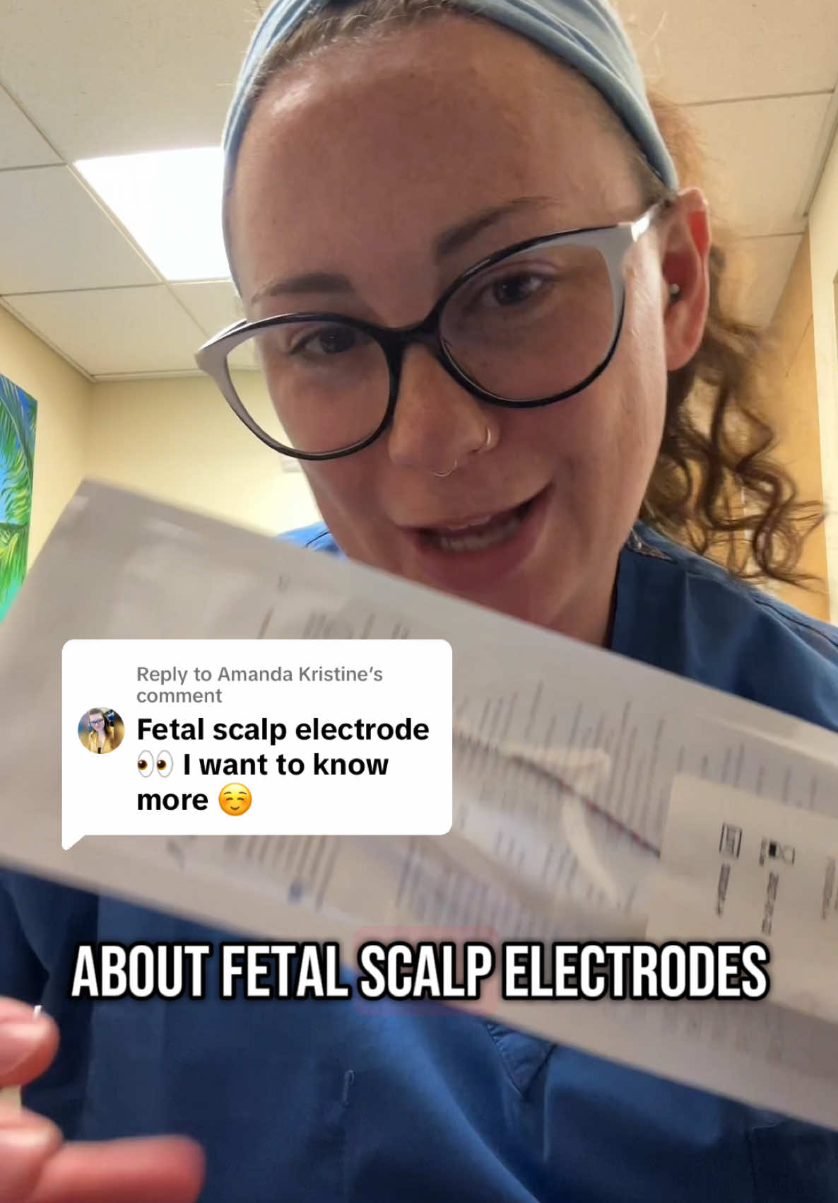 Replying to @Amanda Kristine  let’s talk about fetal scalp electrodes #midwife #obgyn #laborandelivery #hospitalbirth #workingmoms #healthcareprovider 