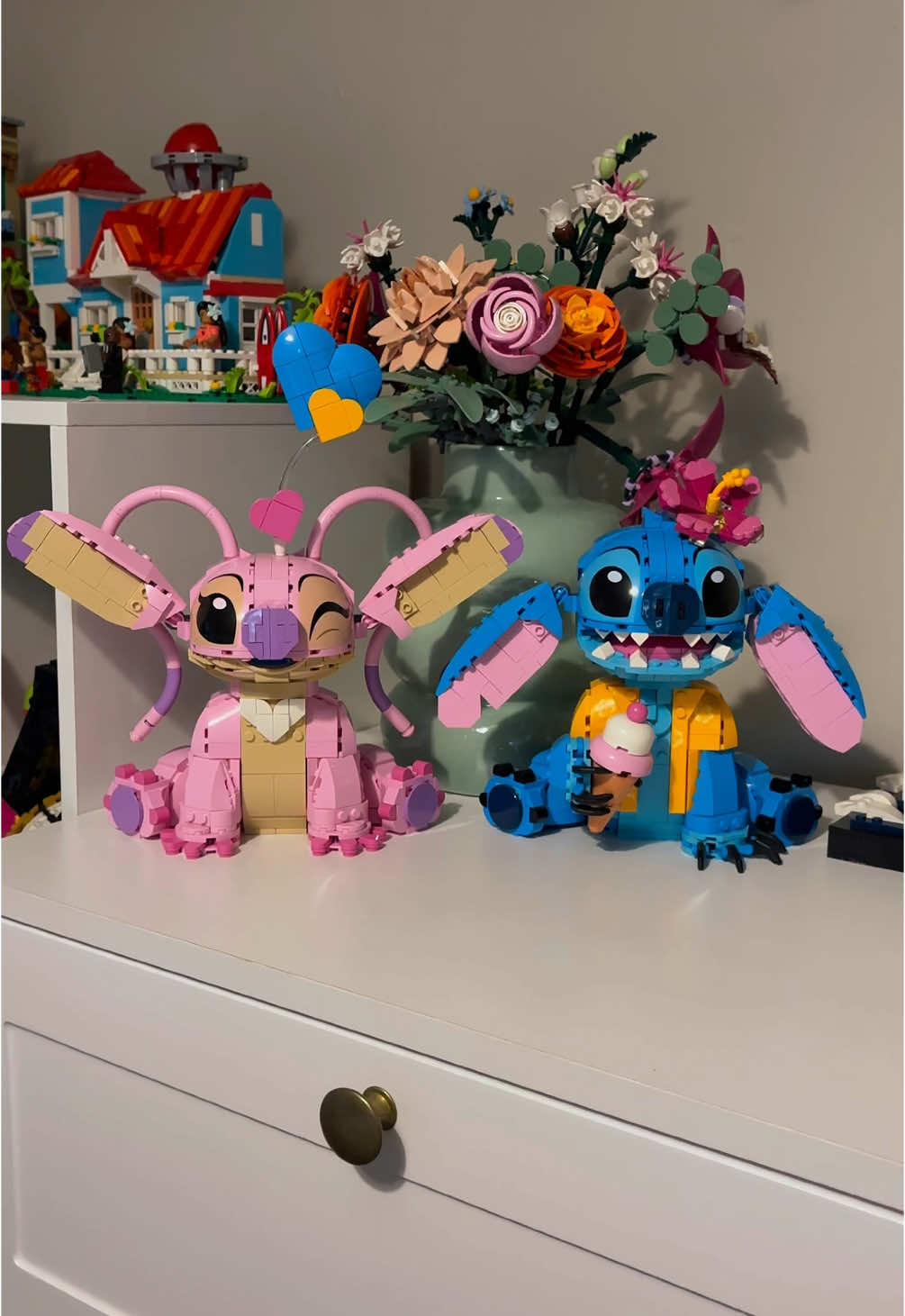 Maybe my new favourites 😍 #lego #afol #fyp #legotiktok #legocollector #legocommunity #legocollection #hobby #liloandstitch #angel #stitch #disney #disneystitch #stitchandangel #disneylego #cute 