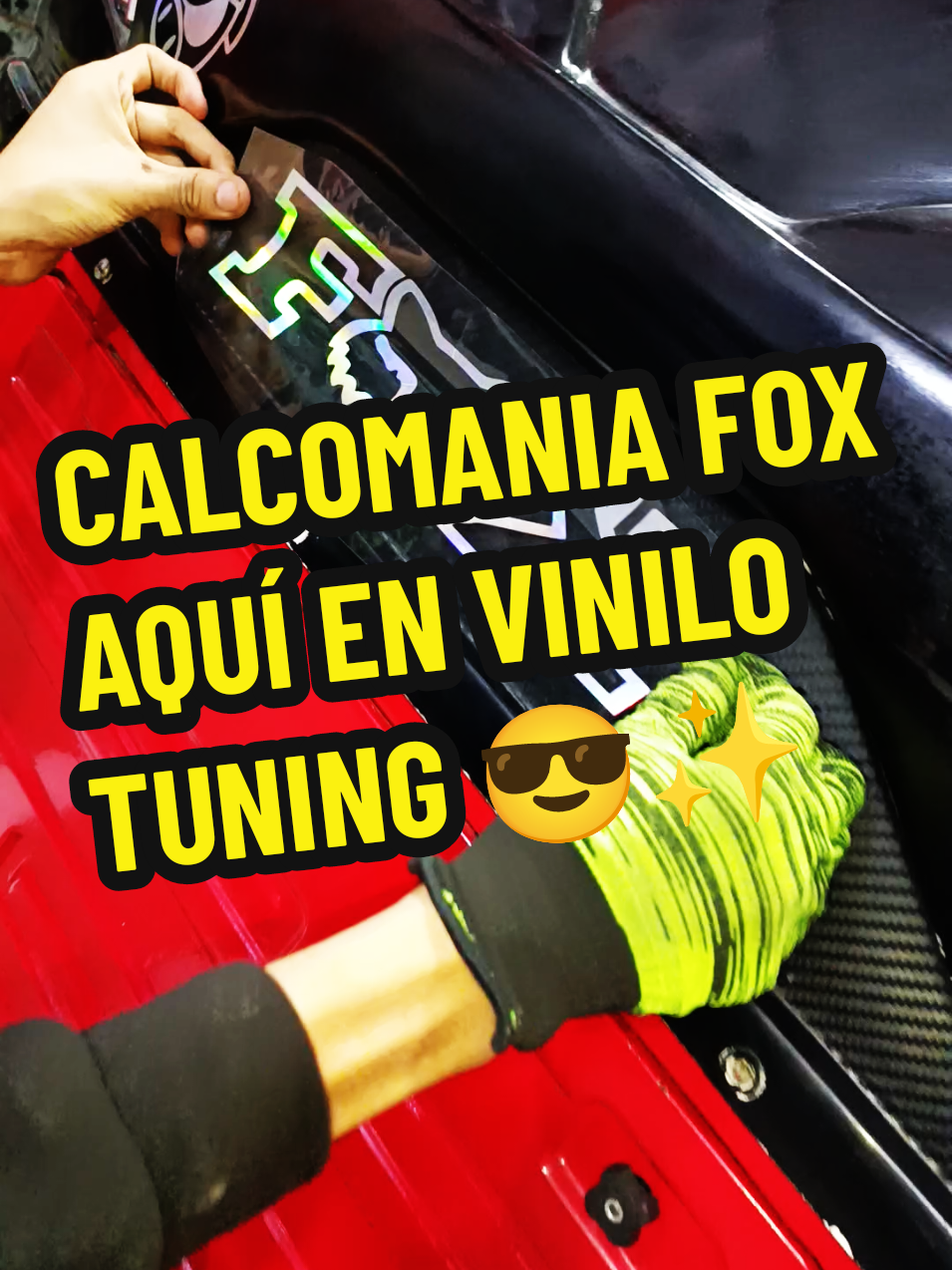Calcomanía FOX😎🔥 #calcomania #vinilo #tuningcar #diseño #fox 