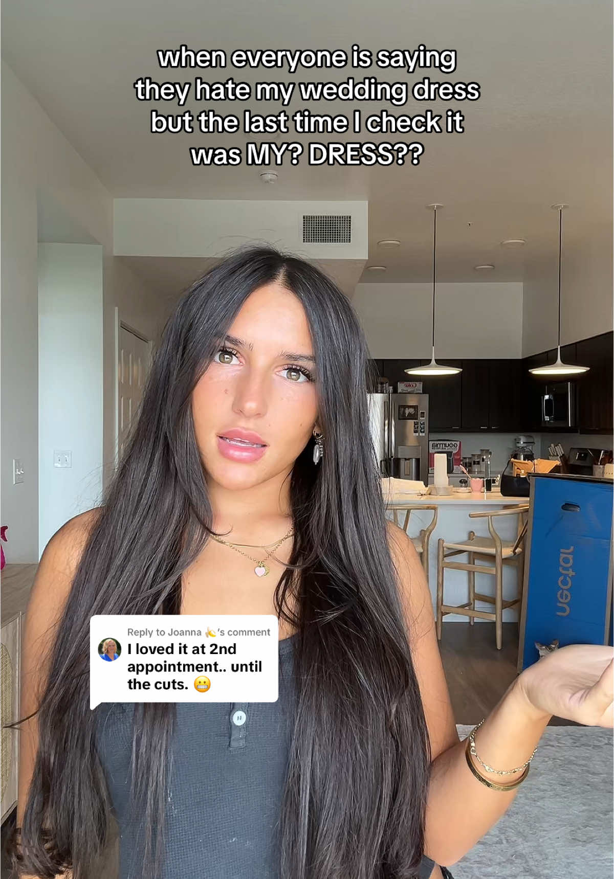 Replying to @Joanna 🍌 Good thing it’s not yours🙂‍↔️💅 #weddingdress #wedding #bride #married #haters #sadiereeves #sadiereevesstevens #sadiestevens #foryoupage #fyp 
