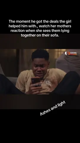 The moment he got the deals the girl helped him with., watch her mothers reaction when she sees them lying together on their sofa.#fypシ゚ #treasurejthomas #nollywoodmovies 