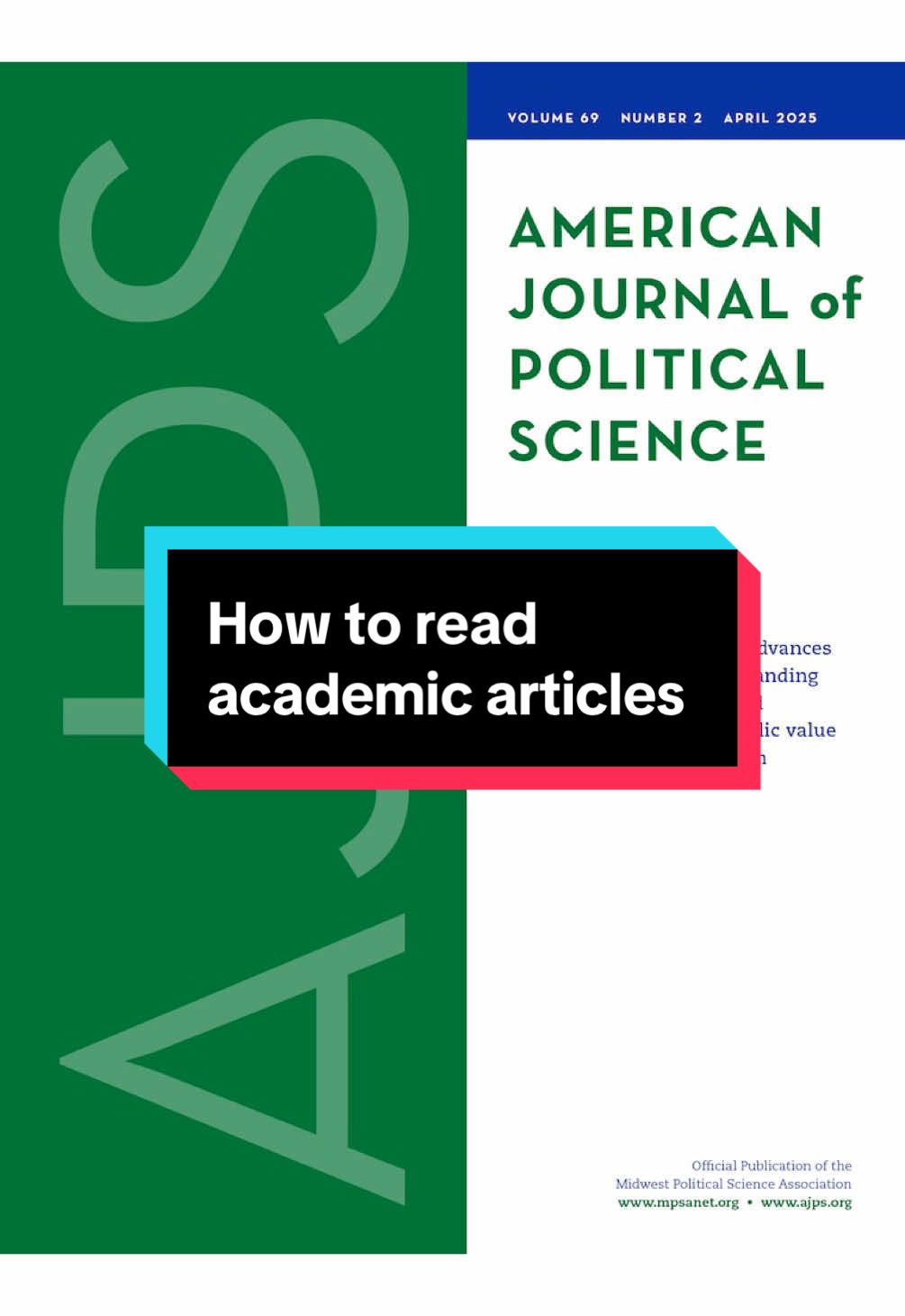 A quick, general guide on how to read & get important info from academic articles, especially the social sciences. #academic #guide #academia #journal #writing #reading #college #undergrad #gradschool #tips I was intentionally very loose w/ “prove/disprove” language here so please don’t jump on that part 😂