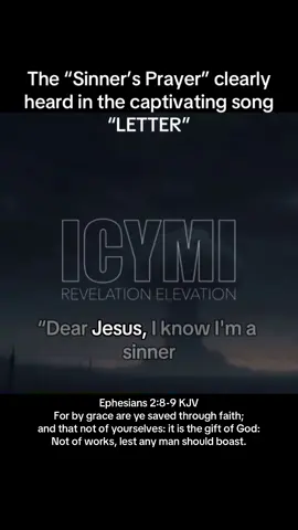 The “Sinner’s Prayer” in the song “LETTER!” If you’d like to listen to the whole song, search “LETTER” by REVELATION ELEVATION on any streaming platform! #trending #endtimes #newmusic #revelation #salvation #viral #fyp 