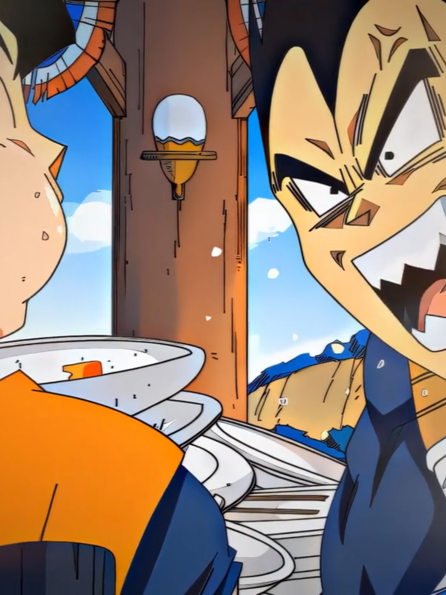 SSJ just for the food is crazy 😭​💀​ #anime #dragonballz #goku #vegeta #animeedit ★ upload method ★ TG: @editing_news