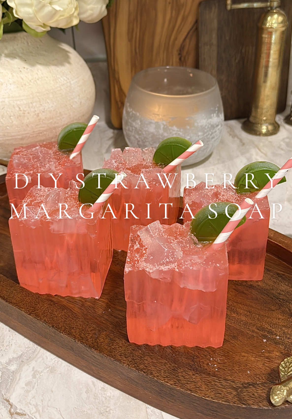 they even look icey 🥹😍🍓🍹 #soap #diysoap #soapmaking #DIY #summerdiy #cocktail #cocktaildiy #summervibes #margarita #margaritasoap #strawberry #asmr #asmrsounds #asmrvideo #asmrtiktoks #asmrfood 