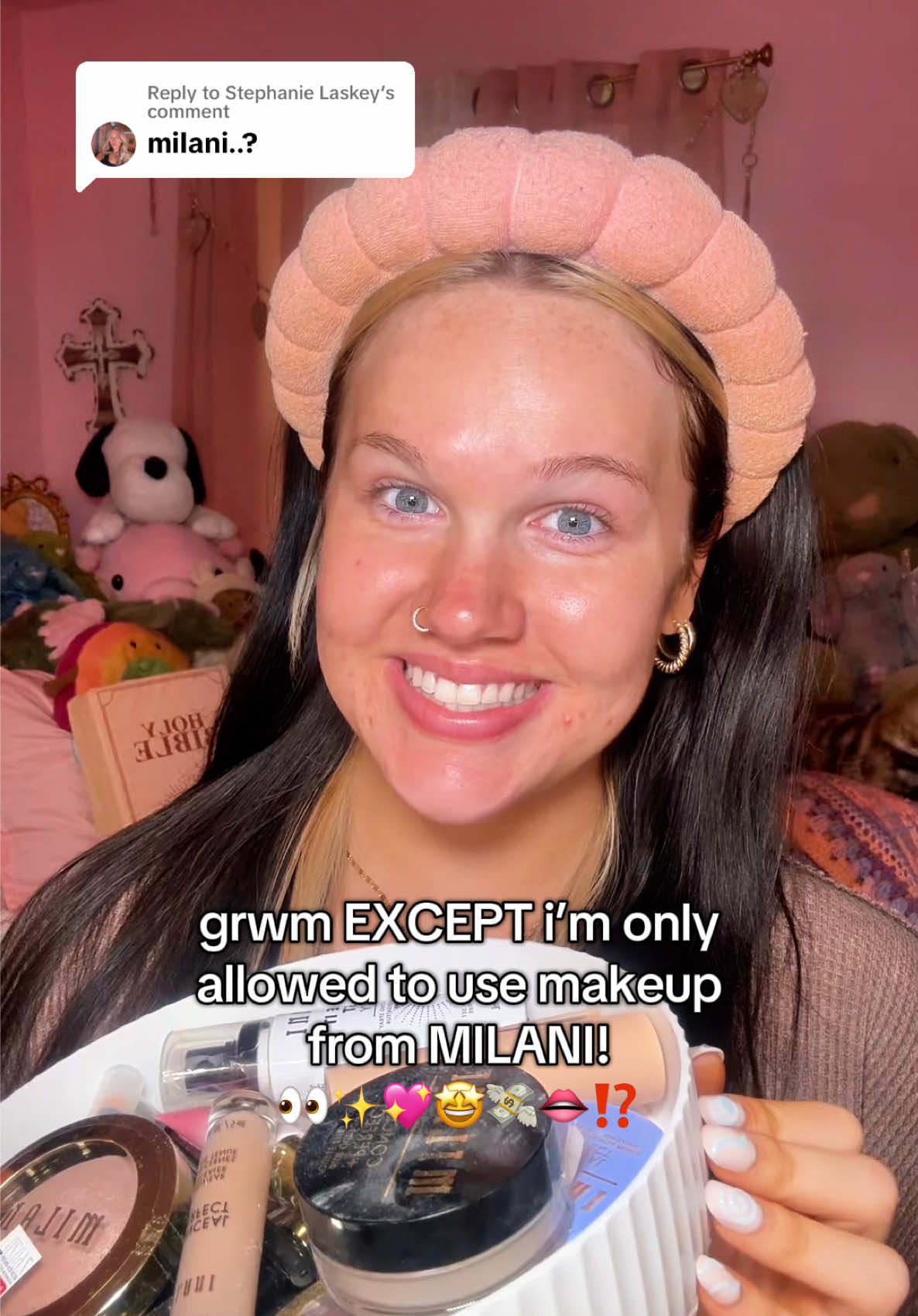 Replying to @Stephanie Laskey this routine IS IT👀✨💖🤩👄 @Milani Cosmetics  @Alani Nutrition  #grwm #grwmchallenge #makeup #makeupchallenge #makeupchallenges #milani #milanicosmetics #fullface #fullfacemakeup #MakeupRoutine #makeuptutorial #drugstore #drugstoremakeup #grwmmakeup #beauty #beautytips #makeupreview #trending #comedy #entertainment #series #kaileyjordyn #fullfacemakeuptutorial #fullfacemakeupchallenge 