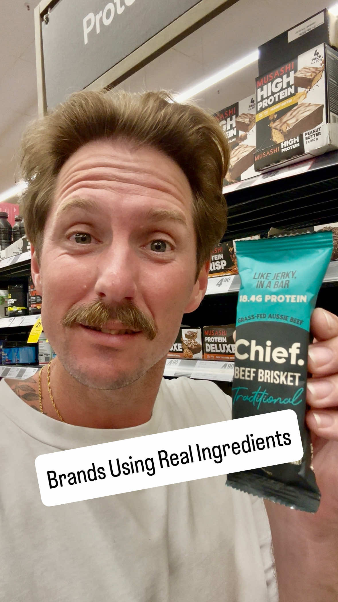 The more we support brands using real ingredients, the more the market shifts, and the more the big food companies are forced to come to the table. When we choose consciously-made products, we send a message, and that demand creates change. It’s how small, integrity-driven brands like @Chief Nutrition break through the noise and land on the shelves at places like Woolworths, just like they recently have. That’s a big win. Every time you pick up a product like this, you’re not just buying food, you’re voting for the future of the food system as well.  That’s why it’s important to support brands like Chief when you see them in-store. That’s how we grow this movement and push the big players to clean up their act.  Hot tip: Check out the Chief collagen powder that’s the best I’ve found. It’s been tested for heavy metals and pesticides, and also free from any nasties. Use code BRIZZLE for a discount online and stock up on all the goodness they have on offer. . . . . . #chiefnutrition #chief #carnivore #lowcarb #nocarb #zerocarb #carnivorediet #keto #ketodiet #meatheals #woolworths #supermarket #eatmeat #healthyliving #nutrition #diet #healthcoach #scottybrizzle #explore #fyp #explorepage #carnivorelife