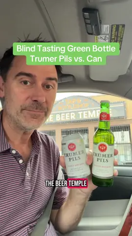 Chris did about as well as you could do without figuring out the core hook of the game. For getting the exact beer for one of him and know both are Pilsners, I say B+. What do you think? @The Beer Temple  #beer #craftbeer #pilsner #blindtasting #greenbottle 