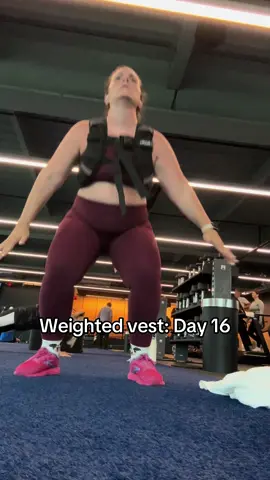Weighted vest: Day 16 #weightedvest #perimenopause #healthtok 