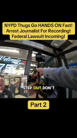 NYPD Thugs Go HANDS ON Fast! Arrest Journalist For Recording! Federal Lawsuit Incoming! #creatorsearchinsights #police #policeoftiktok #policeofficer #clips 