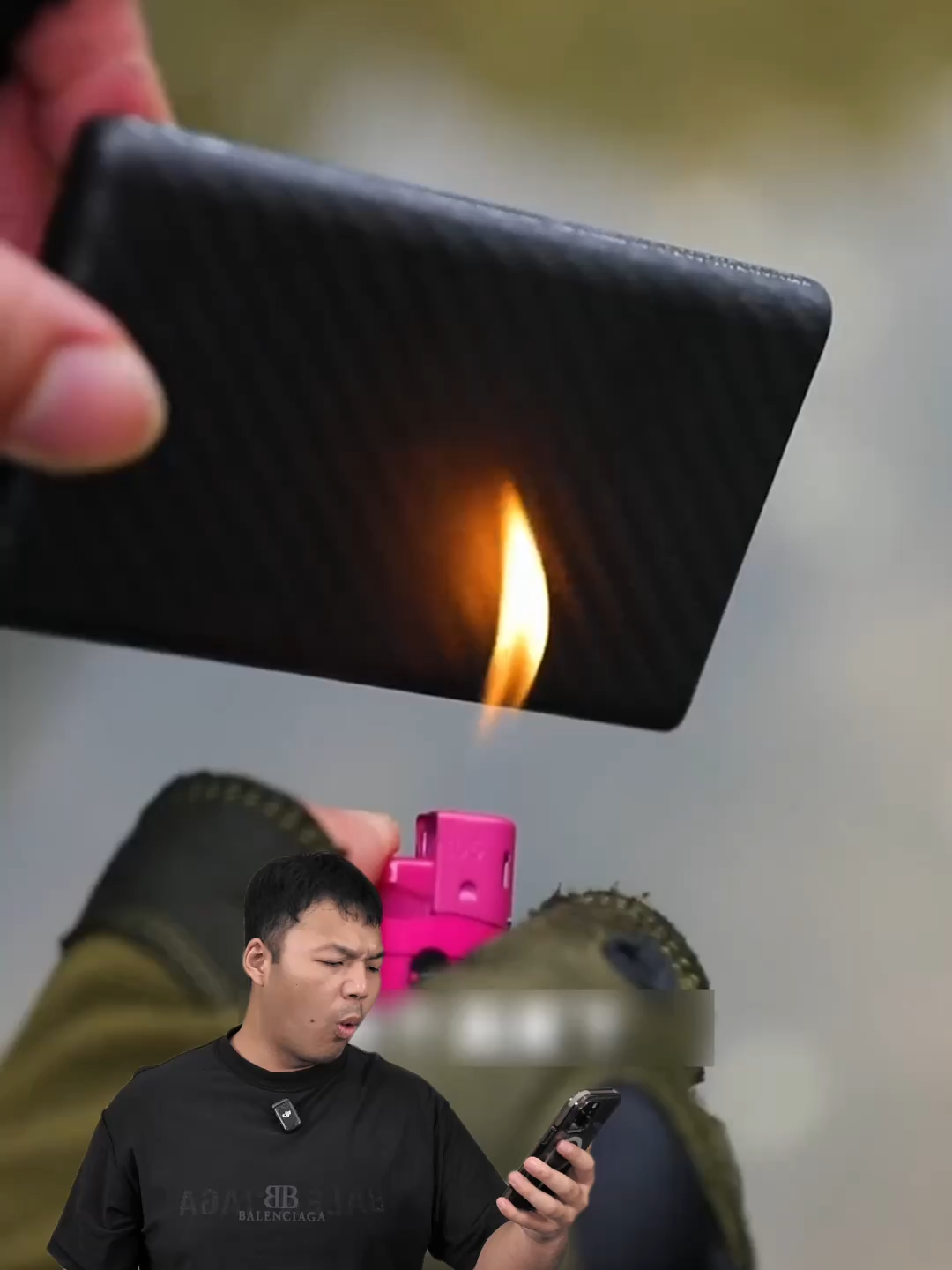 เผาหมด ผมโชว์กายกรรมไฟเย่ออ #yonghaii #หยงให้ #ukiki #พาวเวอร์แบงค์ #10000mAh
