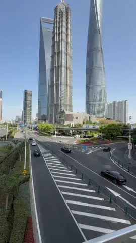 This isn’t a movie… it’s real life in Shanghai 🤯🇨🇳  #Shanghai #CityOfTheFuture #Lujiazui #SkylineViews #China  #FYP 