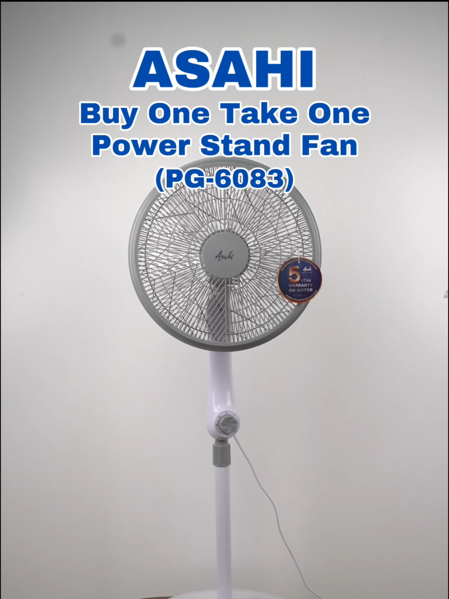 Two fans for the price of one? That's a breeze! 😎 #AsahiAppliances #asahi #fyyp #fyyy #StandFan #b1t1
