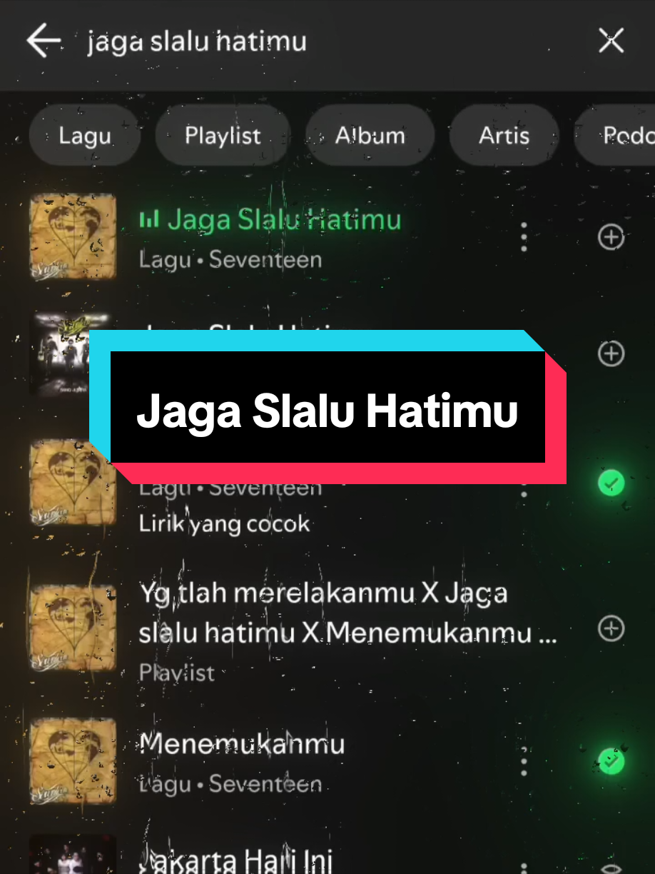 Jaga slalu hatimu uyyy #musik #song #lyrics #aesthetic #spotify #fyp #seventeen 