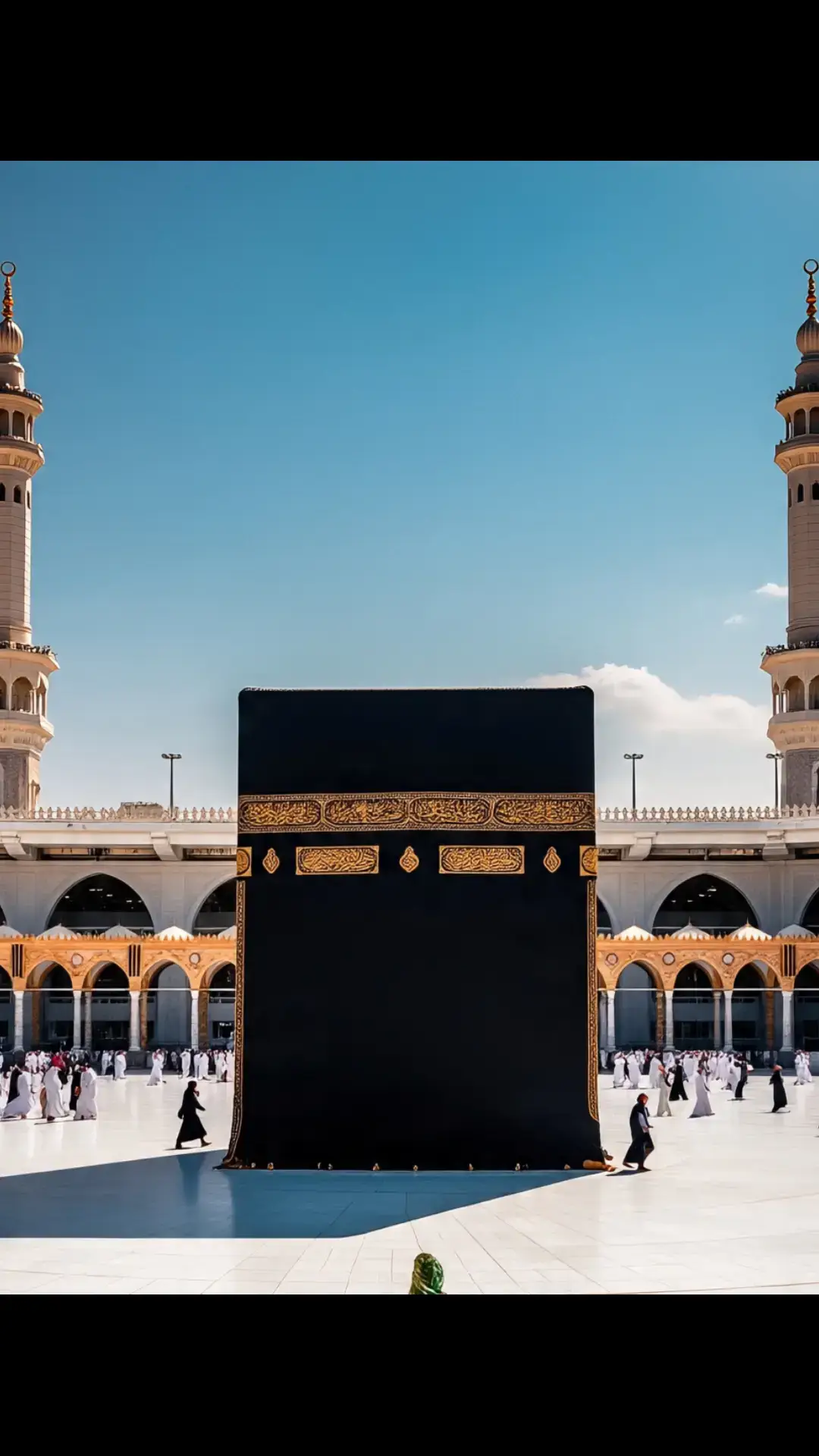 This image captures the majestic beauty of Masjid al-Nabawi, the Prophet's Mosque, located in the holy city of Madina. The iconic green dome marks the resting place of the Prophet Muhammad (PBUH). Surrounded by elegant minarets, the mosque's stunning architecture is illuminated under a clear blue sky. The expansive marble courtyard reflects the soft sunlight, creating a serene and spiritual atmosphere. Pilgrims are seen peacefully walking and praying, symbolizing the unity and devotion of Muslims from around the world. This sacred site is not only an architectural masterpiece but also a place of deep reverence and tranquility. #unfrezzmyaccount  #viral  #trading  #naatstatus  #mashallah  #foryou  #unfreez 